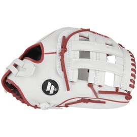 Worth | Freedom Series Slowpitch Softball Glove | 14 Inch | White/Red | Right Hand Throw