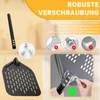 Pizza Peel and Pizza Spatula Set, Set of 2 Aluminium