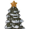 Snow Covered Hometown Forest Green Christmas Trees 3.5 x 2
