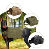 FAMKIT Dog Pack Hound Dog Saddle Bag Backpack with 2