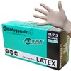 Bodyguard GL8882 Powder Free Disposable Latex Glove, M Size, White,