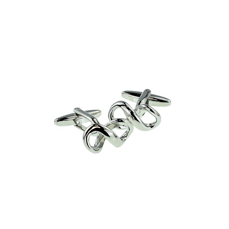 Mathmatical Infinity Sign Cufflinks Presented in a Cufflink Box