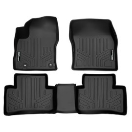 SMARTLINER Custom Fit All Weather 2 Row Floor Mat Liner Set Compatible with 2023-2025 Toyota Corolla Cross