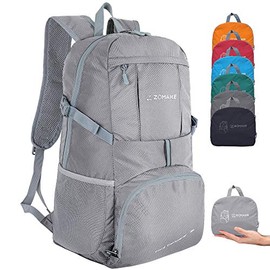 ZOMAKE Ultra Lightweight Hiking Backpack, 35L Foldable Water Resistant Travel Daypack Packable Backpack for Outdoor Camping