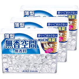 Unscented Space, Thin, Deodorizer, Main Unscented, Deodorizing Beads, 4.2 oz (126 g) x 3 Packs