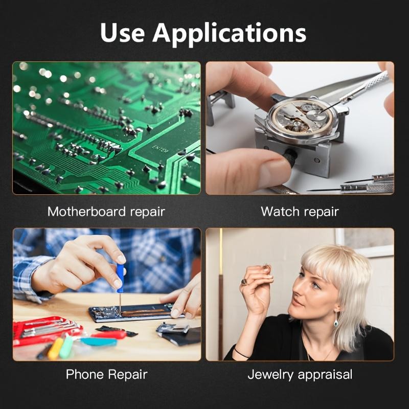 High Definition Optical Head Wearing Magnifying Glass, with 8x, 23x