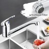 HENGBIRD Kitchen Tap Chrome Sink Taps Kitchen 360° Swivel Chrome-Plated