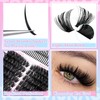 TOOCHUNAG 100D Thick Lash Clusters with 13-21mm Spikes Left&Right Individual
