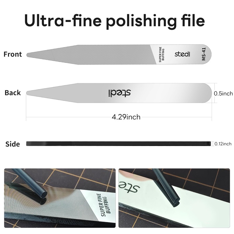 Stedi Glass File, For Plastic Models, For Gate Treatment, Plastic