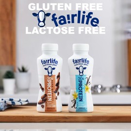 Kozy Home Fairlife Nutrition Protein Shakes-Pack of 12|30g Protein,Low Sugar,Lactose-Free Delicious Vanilla,Chocolate,Salted Caramel,and Strawberry Flavors 11.5 fl.,oz.(Chocolate/Vanilla)