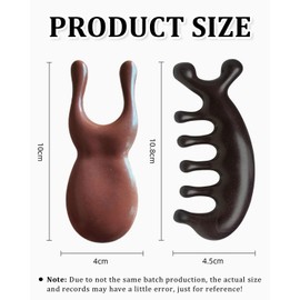 KGDUYC Pack of 2 Wooden Massage Comb with Wide Teeth Head Massage Wooden Massage Comb with Round Teeth Fatigue Relief Scalp Massage Comb