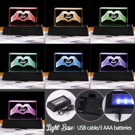 Ornalrist Auntie Gifts from Niece or Nephew on Birthday, Love Figurines Keepsake Etched Best Auntie with LED Base, Gifts for Auntie Mother's Day Christmas