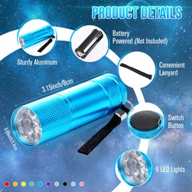 VIHOSE 80 Pcs Mini Flashlights Bulk, Bright Flashlights Set, Aluminum LED Handheld Torches for Party Favors Night Reading Camping Emergency Items Gifts Homeless, Batteries Not Included