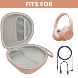 PAIYULE Tasche für Sony WH-CH720N/ für Sony WH-CH520 Kabelloser Bluetooth-Kopfhörer mit Noise Cancelling Over The Ear Headset, Tragetasche Organizer Reisetasche Tasche (nur Box) (Roségold)