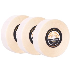 Sunshine Tape | Super Lace Wig Adhesive Tape Roll | Double Sided, Medical Grade | Toupee and Wig Tape (3/4" x 12 YDS, 3 Rolls - Best Value)
