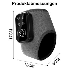 3-in-1 Ankle Massager - Foot Massager with Heat, 5 Heat Settings & 5 Vibration Modes, Foot Massager, Foot Massage, Ideal Gift for Parents, Massager for Feet, Promote Blood Circulation (Grey)