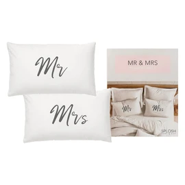 Splosh Wedding Mr & Mrs Pillowcase Set, 74 x 48 cm