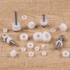 Jeboler Plastic Nuts M6 (Pack of 25), DIN934 Nylon Hex