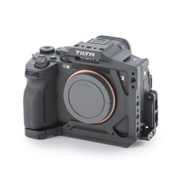 Tilta Half Camera Cage Compatible with Sony a7R V, with Mount Accessories via Cold Shoe and 1/4"-20 Threads with Locating Pins | TA-T46-HCC (Black)