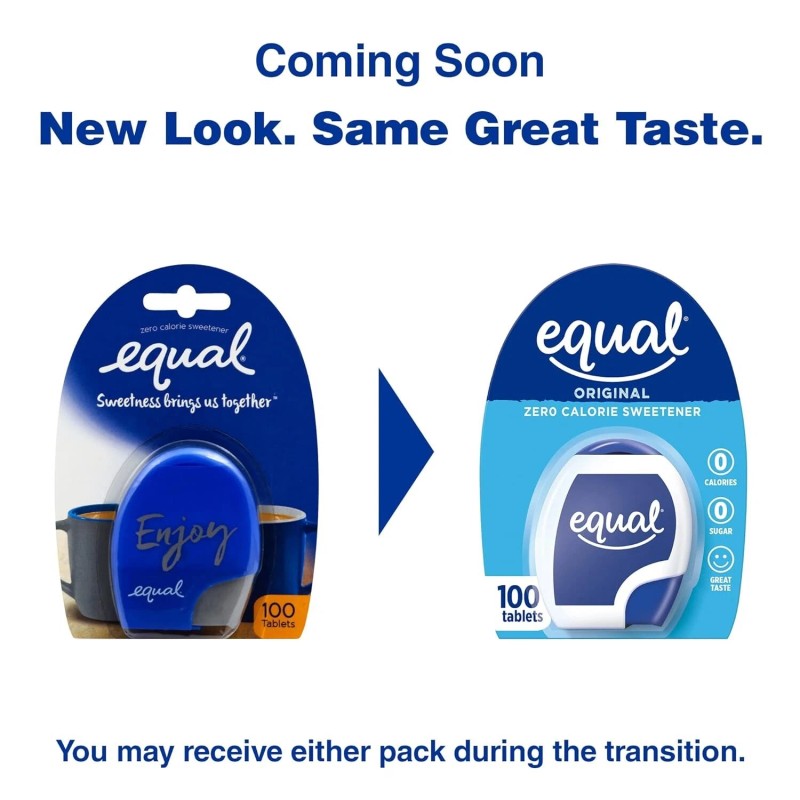 EQUAL 0 Calorie Sweetener Tablets,Aspart - Sweetener, Saccharin Sugar Substitute