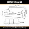 PrinceDeco T Cushion Sofa Slipcover 4 Pieces Sofa Covers for