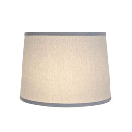 Aspen Creative 32311A Transitional Hardback Empire Shaped Spider Construction Lamp Shade in Light Blue, 12" Top x 14" Bottom x 10" Slant Height