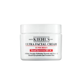 Kiehl's Ultra Facial Face Cream SPF 30 - Crema Hidratante Facial con Protección Solar UV, 24h de Hidratación No Grasa, Con Glicoproteína Glacial y Césped Mondo, para Todo Tipo de Piel, 50 ml