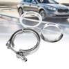 Downpipe Clamp, Keenso 3 Inch Stainless Steel Flanges V Band