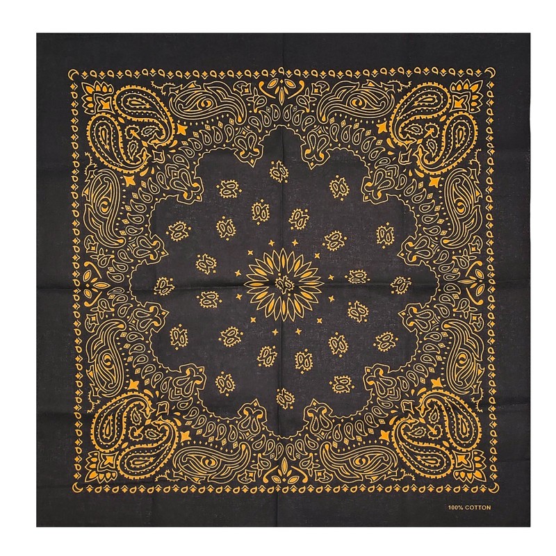 kakatrend Bandana, Paisley, Triangular Width, Adult, 100% Cotton, Fashionable, Handkerchief,