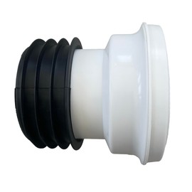 Straight WC Toilet Pan Connector 4'' (100mm/110mm) - Essential Toilet Seal, Rigid Waste Pipe Connector and Pan Connector, Ideal for Efficient Toilet Waste Management