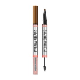 4-Fork Liquid Brow Pen + Waterproof Dual-End Brow Gel and Shaping Brush (light brown)