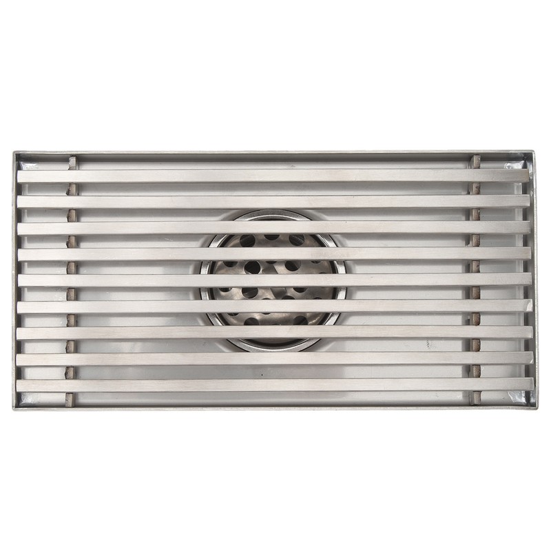 304 Stainless Steel Linear Shower Drain Thickened Lengthened 8 Inch