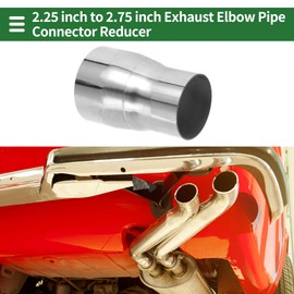 Motoforti 2.25" OD to 2.75" OD Mandrel Exhaust Pipe Adapter Concentric Reducer Car Exhaust Pipe Tubing Piping Adapter 4inch/100mm Length T304 Stainless Steel Silver Tone 4 Pcs