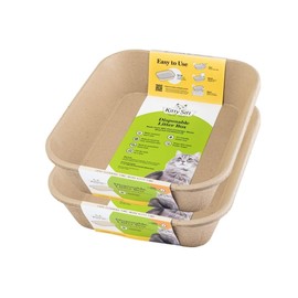 Kitty Sift Kitty Sift (6-Pack) Disposable Cat Litter Box, Sustainable, Clean - Jumbo, 6-Pack