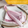 sourcing map 4Pcs D-shape Napkin Rings, Table Napkin Holders Serviette