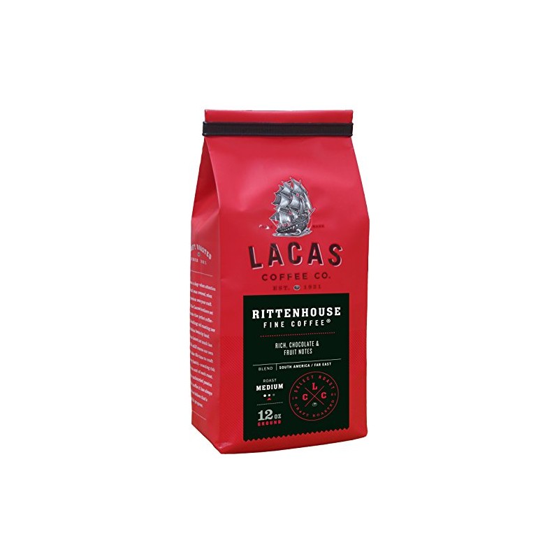 Lacas Coffee Company Rittenhouse Fine Coffee Medium Fine 12 oz.