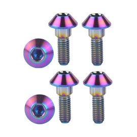 VAMUOEFL Titanium Bolt M6 x 20mm Allen Head for Suzuki GSXR Yamaha Motorcycle Brake Disc Screw 6Pcs Colorful