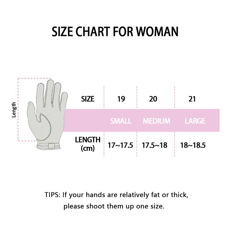 CROWNBLANKS PINKTEE Women's Golf Glove Left Hand Ladies Pink Cabretta