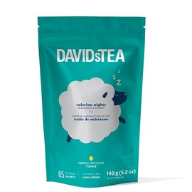 DAVIDsTEA Valerian Nights Herbal Tea, caffeine-free, 65 tea bags