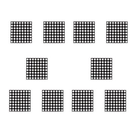 EC Buying - 10 unidades de módulo de visualización LED de matriz de puntos de 8 x 8 pulgadas de 1,9 mm, ánodo común, tubo digital rojo, kit de bricolaje