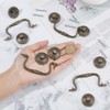 SUPERFINDINGS 4 Sets 3.6inch Vintage Bail Pull Handles Antique Bronze