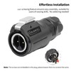 CNLINKO LP-16 2-Pin Screw Lock Waterproof Connector, IP68 Aviation Circular
