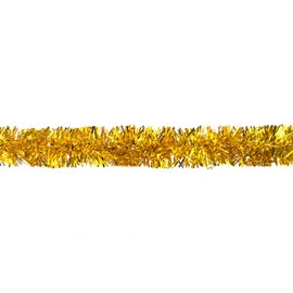Creativery Christmas Garland 2 cm x 3 m - Tinsel Garland for Christmas Tree - Shiny Decorative Garland for Christmas - Tinsel Garland Christmas Tree Garland Party Garland - Gold