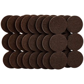 SOFTTOUCH 4758595N Heavy Duty 1-1/2 Inch Felt Furniture Pads to Protect Hardwood Floors from Scratches, Brown, 48 Count