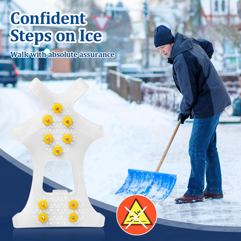 Light Ice Snow Grips Cleat Crampons Over Shoe Boot Traction