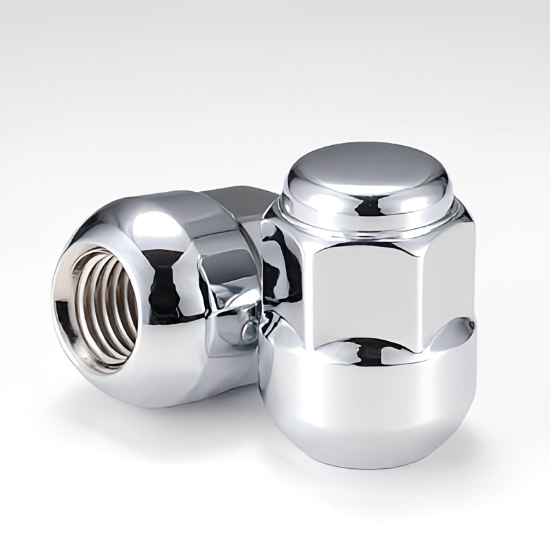 Honda "Genuine Type" 4 Hole Wheel Long Nut Chrome Plated