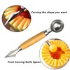 Melon Baller Scoop Stainless Steel Double-Ended Melon Baller Set with