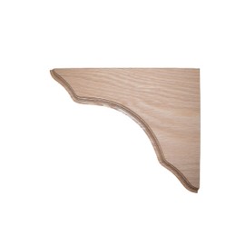 BingLTD - 8 1/4 Inch Oak Shelf Support Bracket - Set of 2 (BRK825-OAK-UNF)