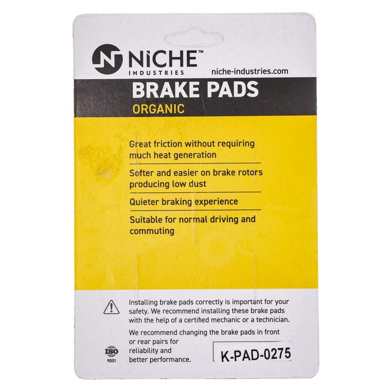 NICHE Brake Pad Set for Kawasaki Vulcan 1500 Nomad 43082-1226
