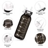 Ghonlzin water bottle, 1 litre sports bottle with time marking,